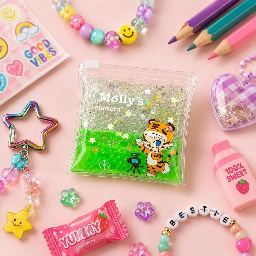 Mini Sparkle Sensory Pouch | Squishy Glitter Fidget Toy for Kids | Party Favor,